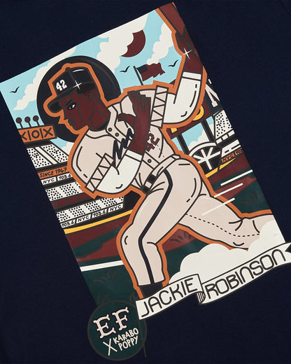 Karabo Poppy x Ebbets Field Jackie Robinson Short Sleeve Graphic Tee