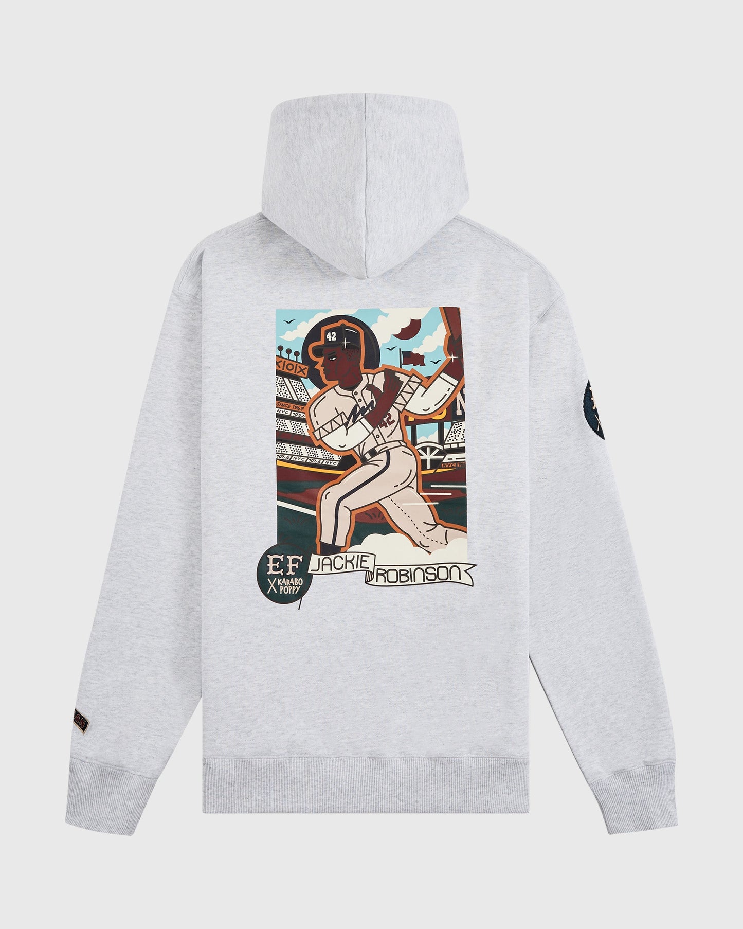 Karabo Poppy x Ebbets Field Jackie Robinson Heavyweight Cotton Pullover Hoodie