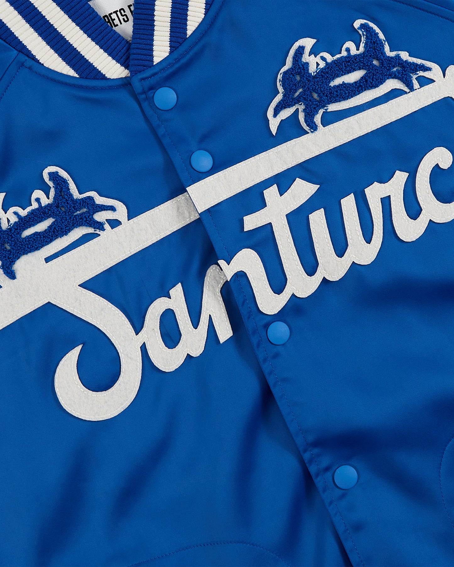 Santurce Cangrejeros Cotton Lined Satin Varsity Jacket