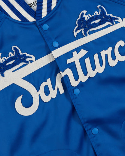 Santurce Cangrejeros Cotton Lined Satin Varsity Jacket