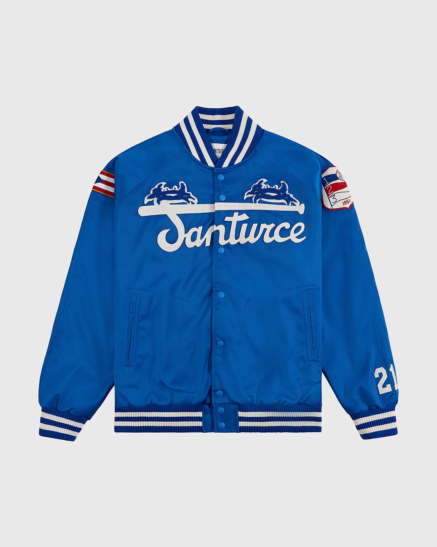 Santurce Cangrejeros Cotton Lined Satin Varsity Jacket