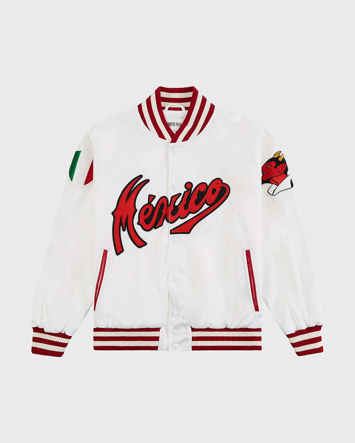 Diablos Rojos del Mexico Satin Varsity Jacket