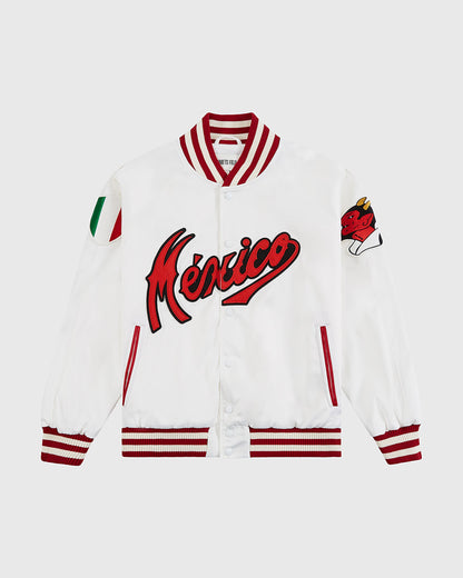 Diablos Rojos del Mexico Satin Varsity Jacket
