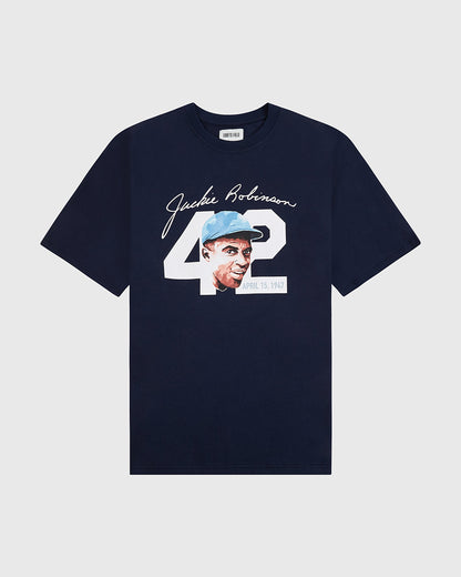 Jackie Robinson Watercolor Portrait Short Sleeve Graphic Tee