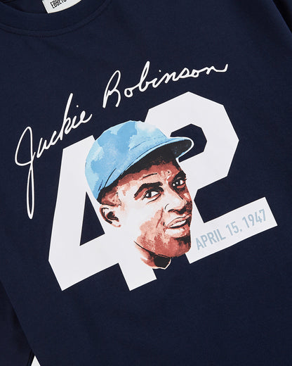 Jackie Robinson Watercolor Portrait Short Sleeve Graphic Tee
