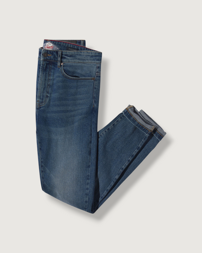 Edward Stretch Straight Fit Denim - Vintage Wash