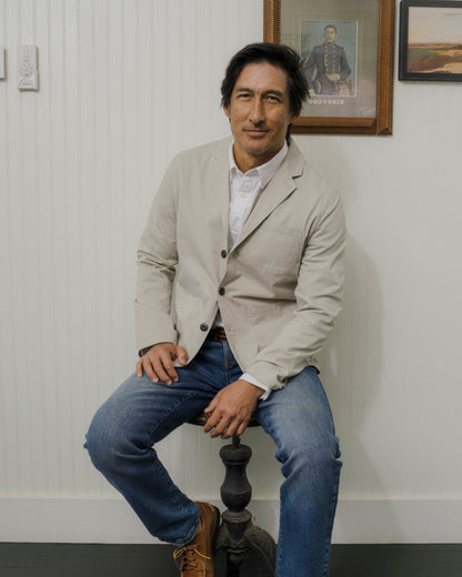 Thompson Stretch Blazer - Stone
