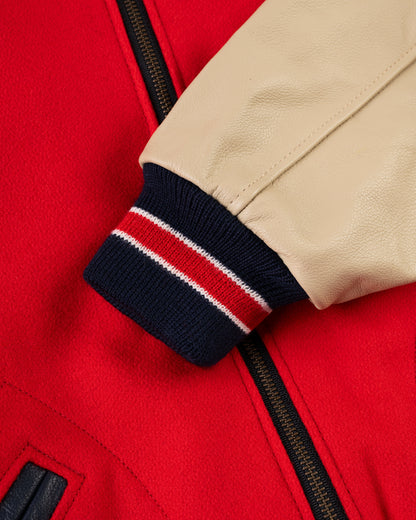 Cincinnati Reds 1940 Authentic Wool & Leather Jacket