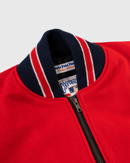 Cincinnati Reds 1940 Authentic Wool & Leather Jacket