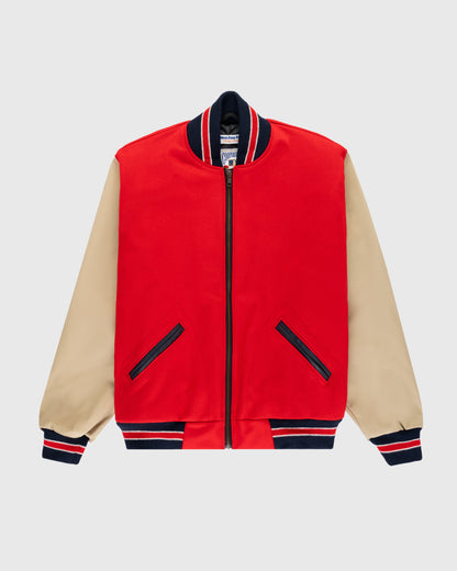 Cincinnati Reds 1940 Authentic Wool & Leather Jacket