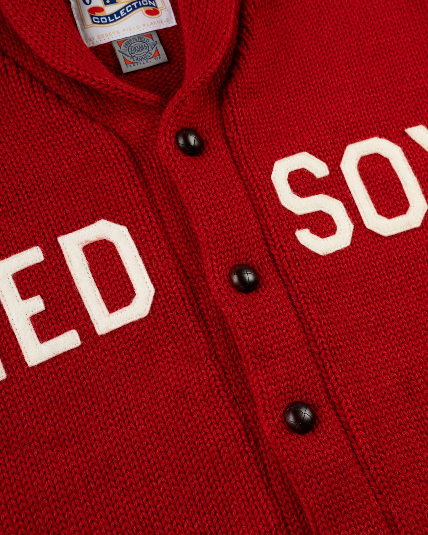 Boston Red Sox 1917 Wool Shawl Collar Sweater