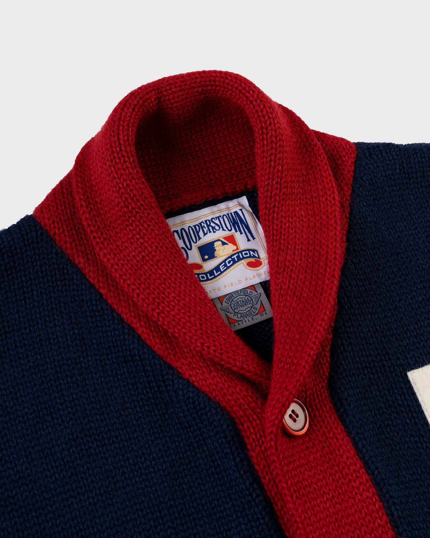 Boston Braves 1915 Wool Shawl Collar Sweater