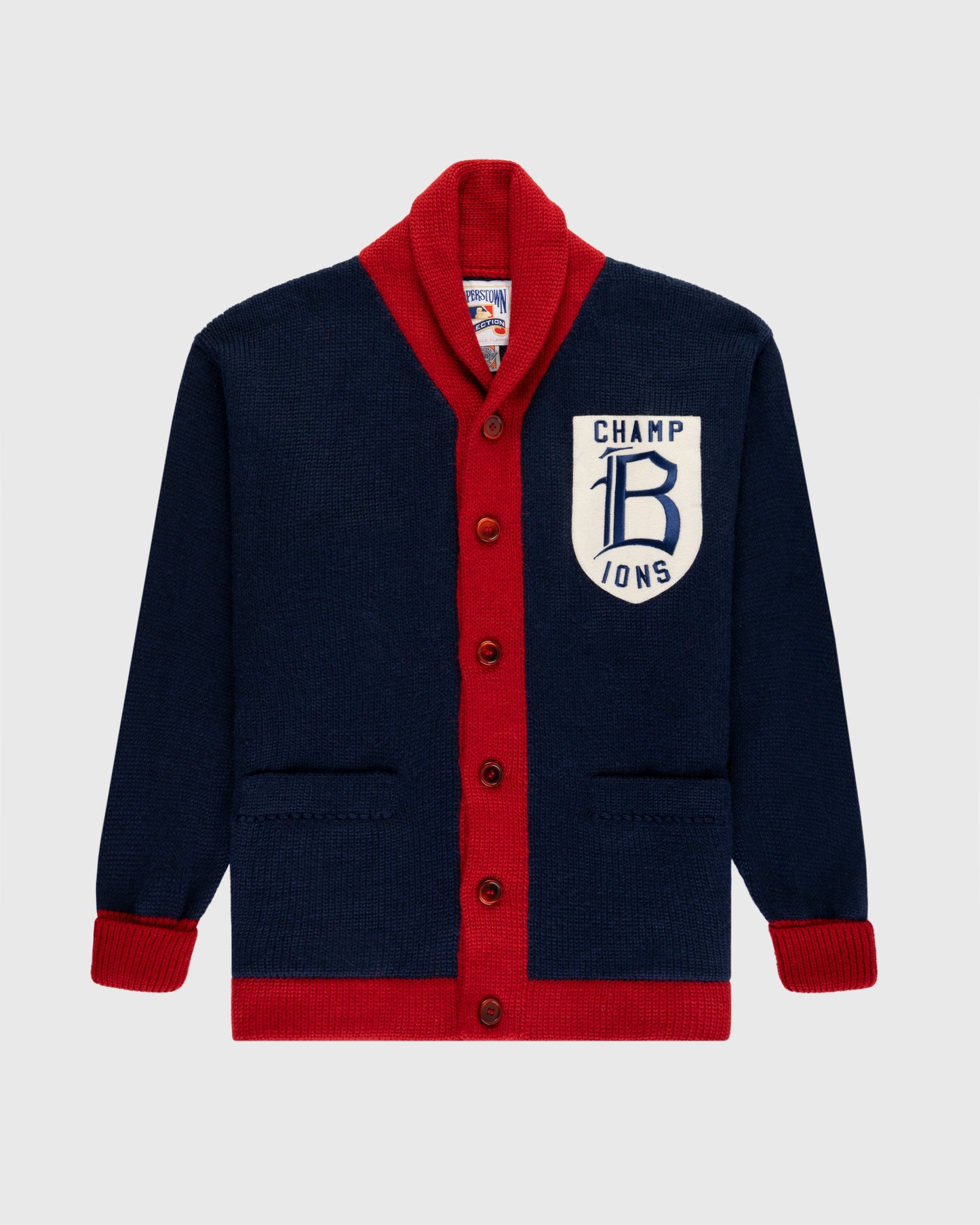 Boston Braves 1915 Wool Shawl Collar Sweater