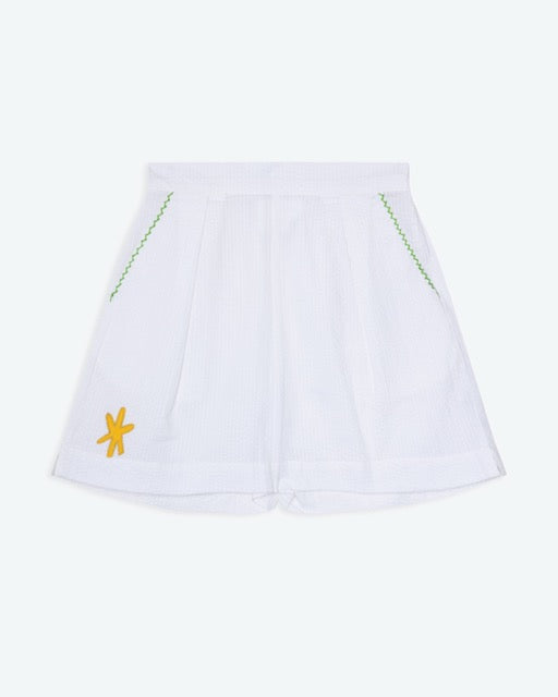 Lowie Applique White Sea Shorts