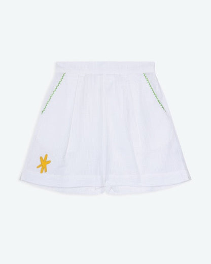 Lowie Applique White Sea Shorts