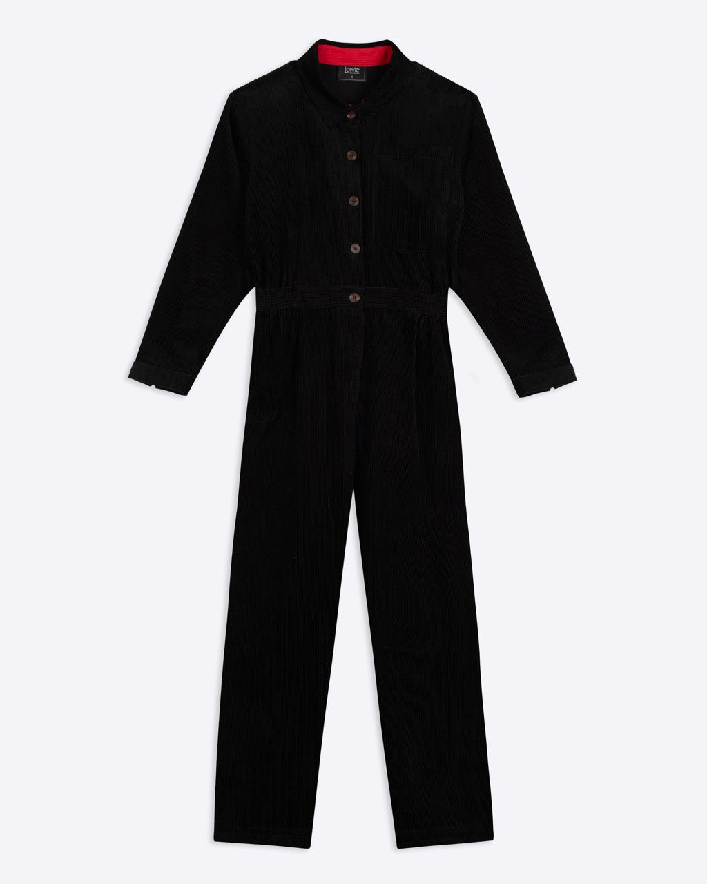 Lowie Long Sleeve Black Boilersuit