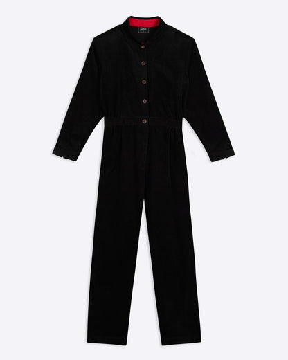 Lowie Long Sleeve Black Boilersuit