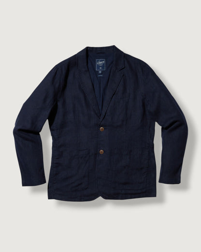 Bal Harbour 2 Button Linen Blazer - Navy
