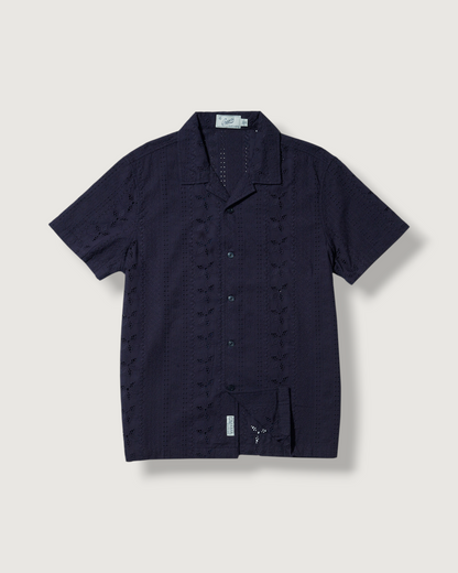 The Resort Embroidered Shirt - Graphite