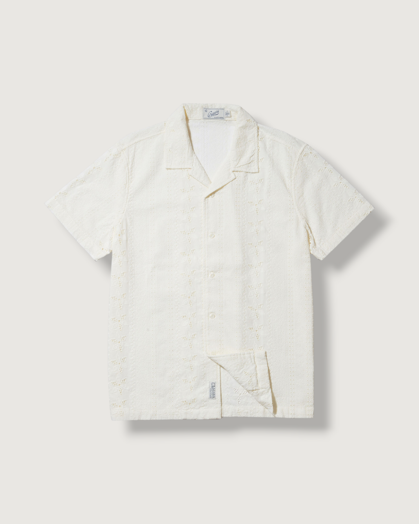 The Resort Embroidered Shirt - Ecru