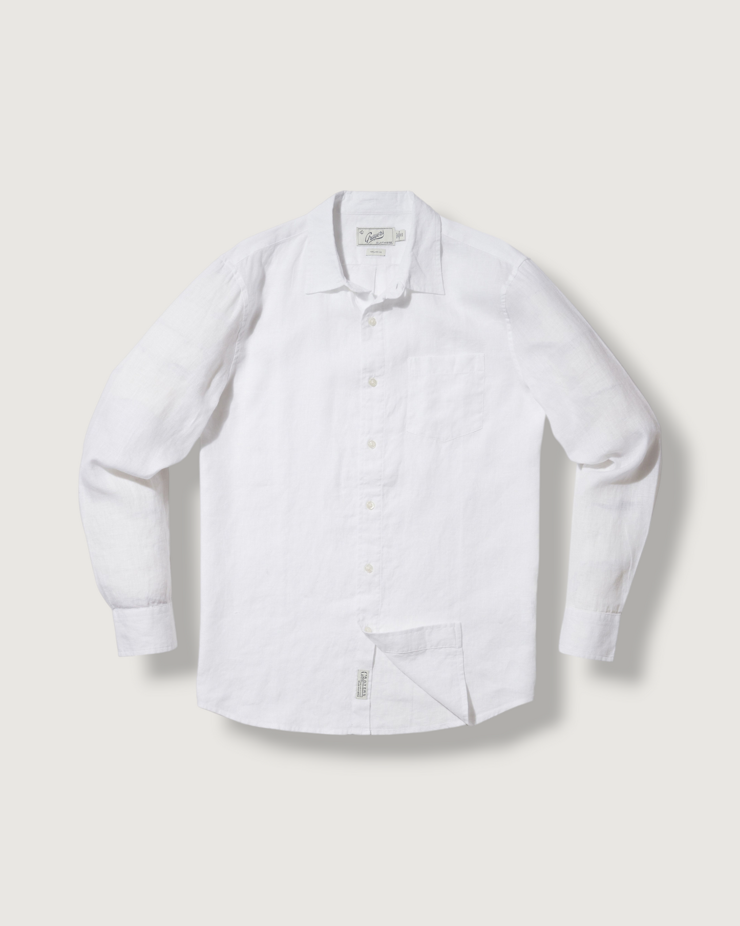 Nantucket Yarn Dyed Linen Shirt - White