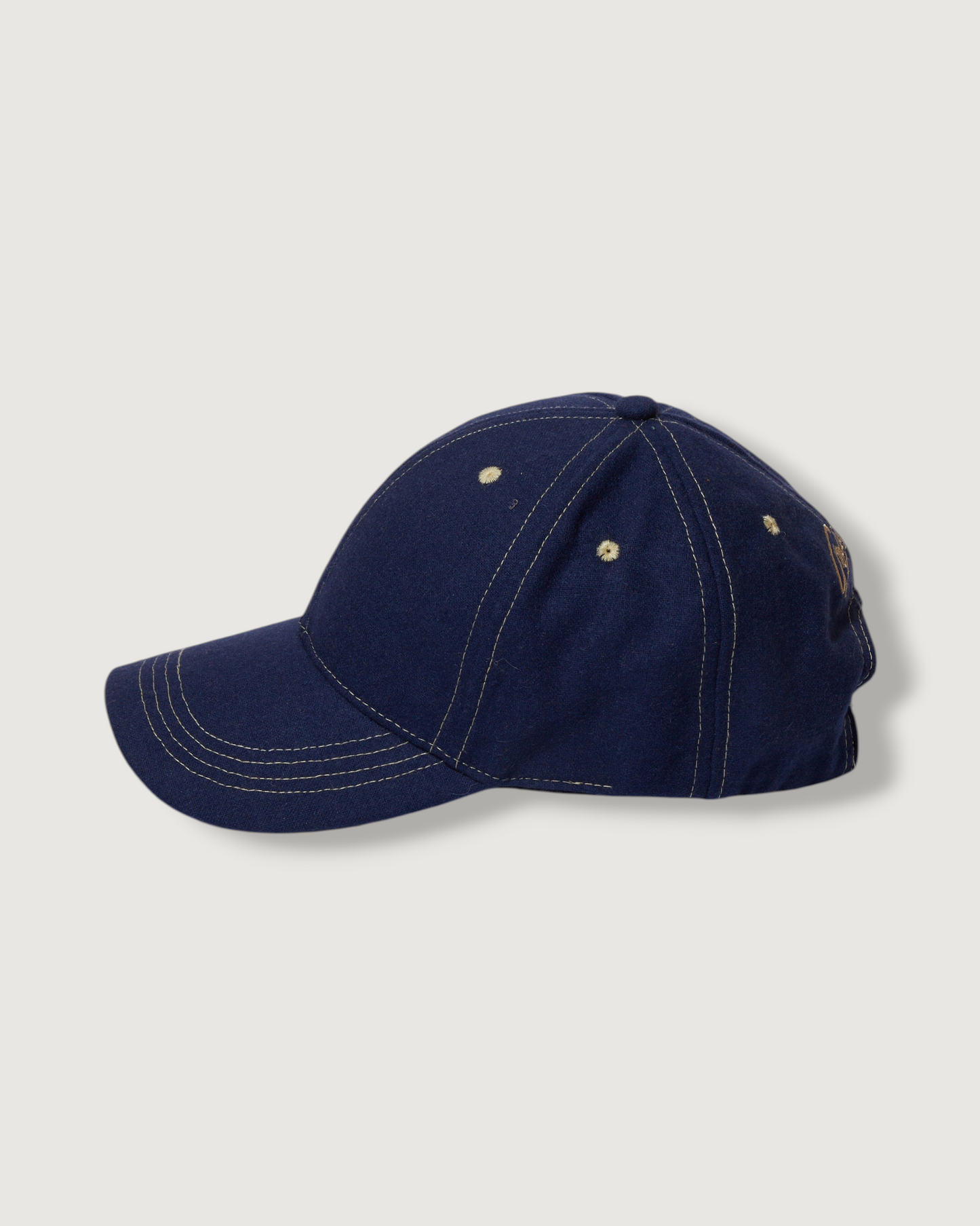Grayers Logo Wool Baseball Cap - Deep Blue