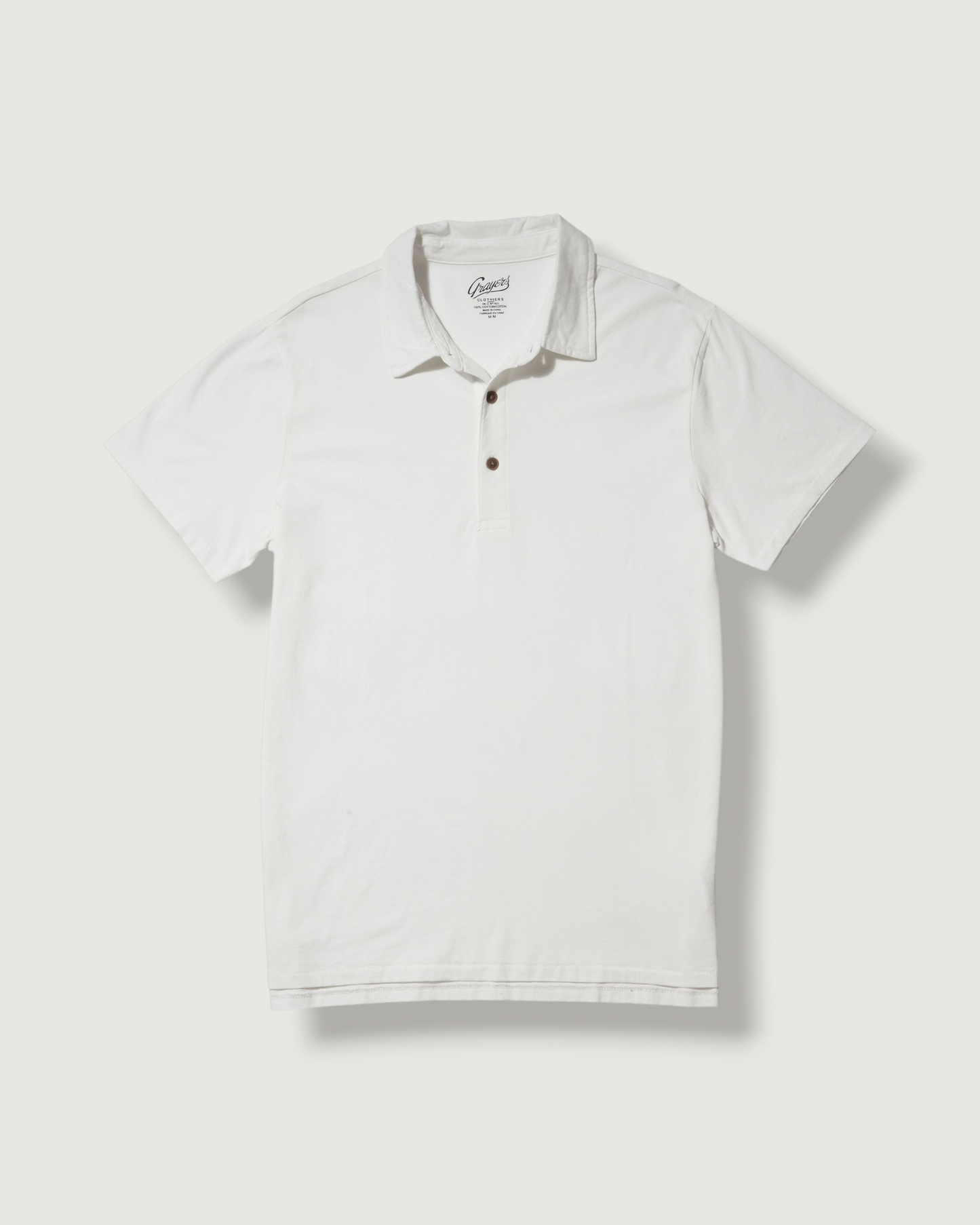 Pima Cotton Polo - White