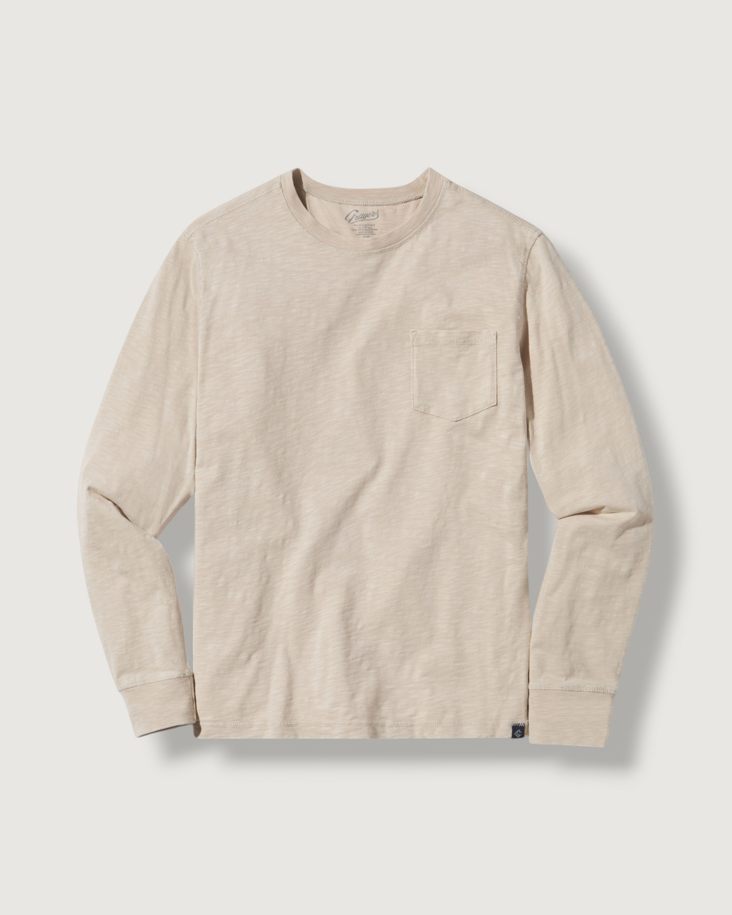 Hewitt Garment Dyed Pocket Tee - Ecru