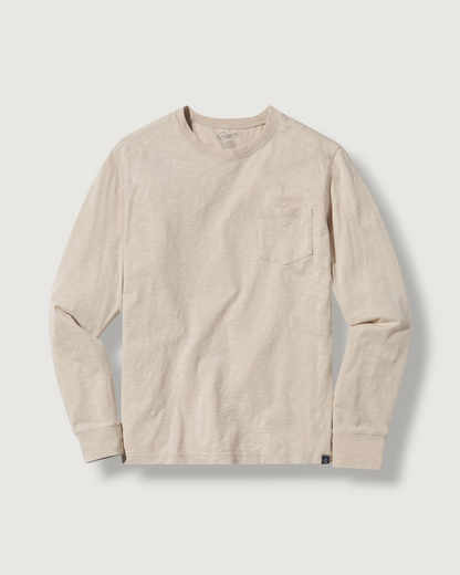 Hewitt Garment Dyed Pocket Tee - Ecru