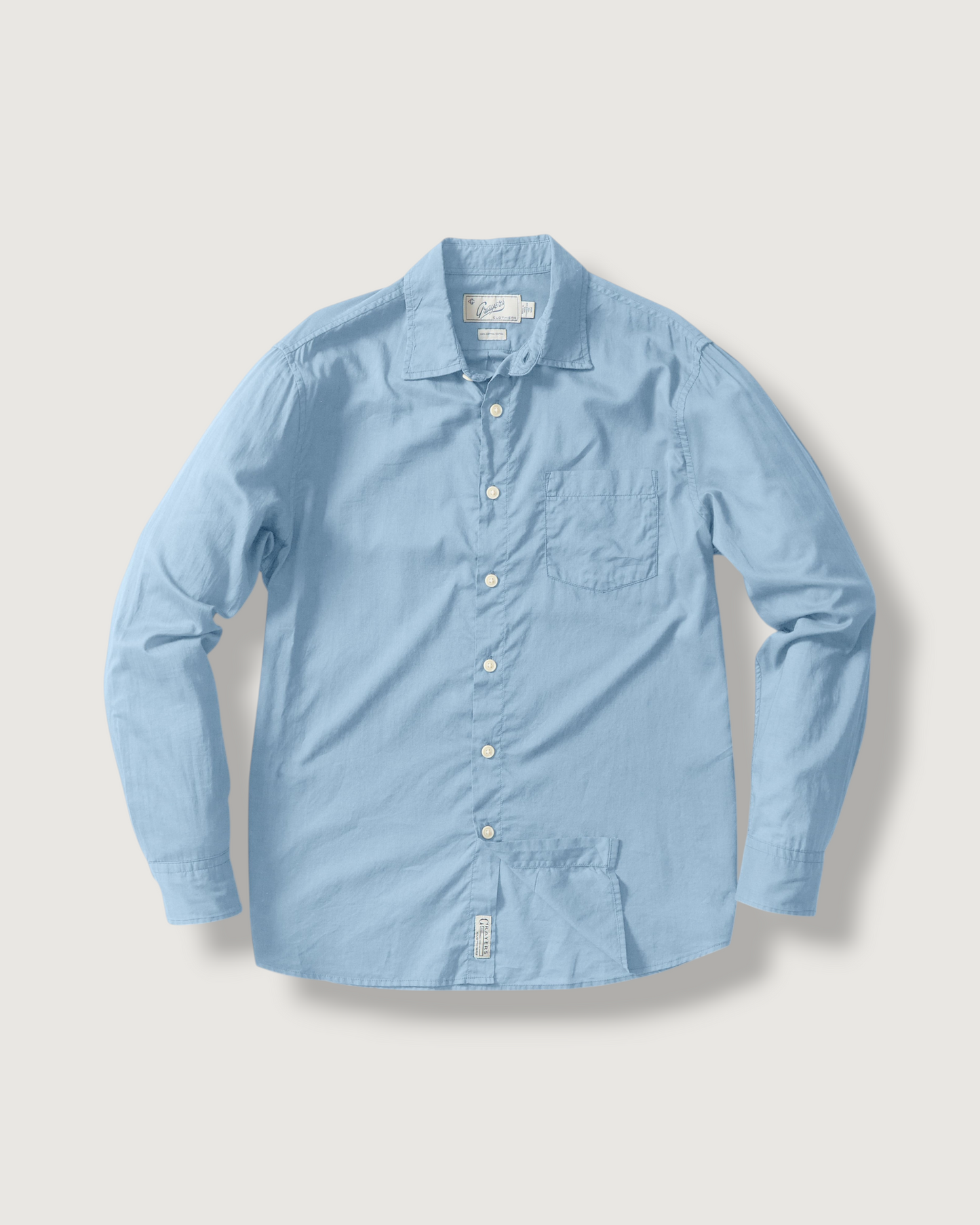 Portofino Featherweight Poplin Shirt - Blue Heaven