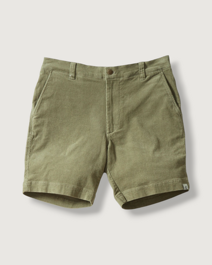 Corduroy Trail Shorts 8" - Dusty Olive
