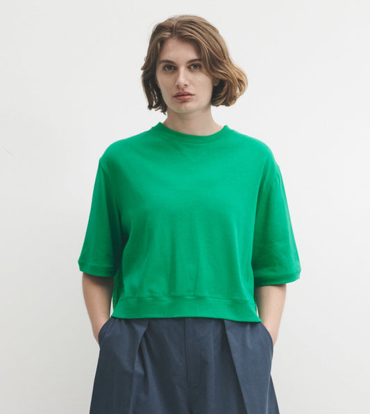Lowie Green Jersey Mix Top