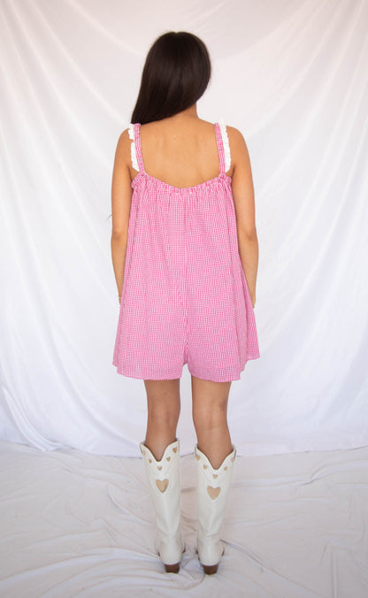 nothing on you gingham romper