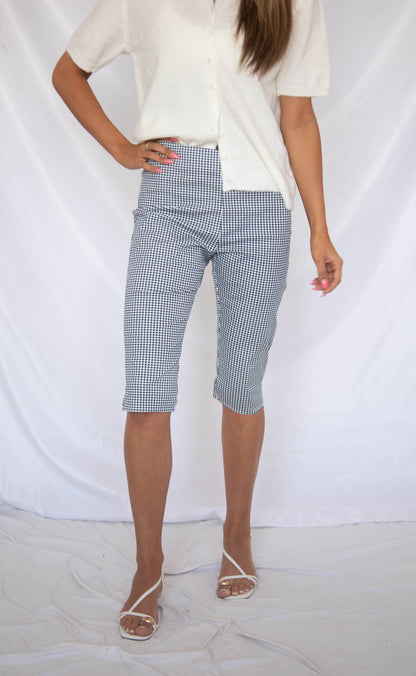 got me missing gingham capris