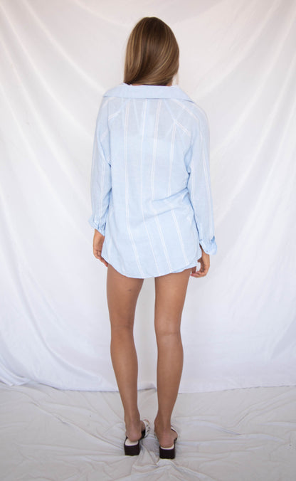 z supply: the perfect line top - blue light