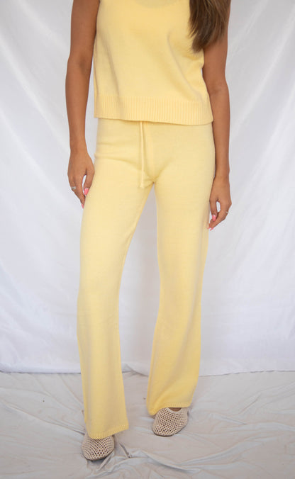 brightside knit set - yellow