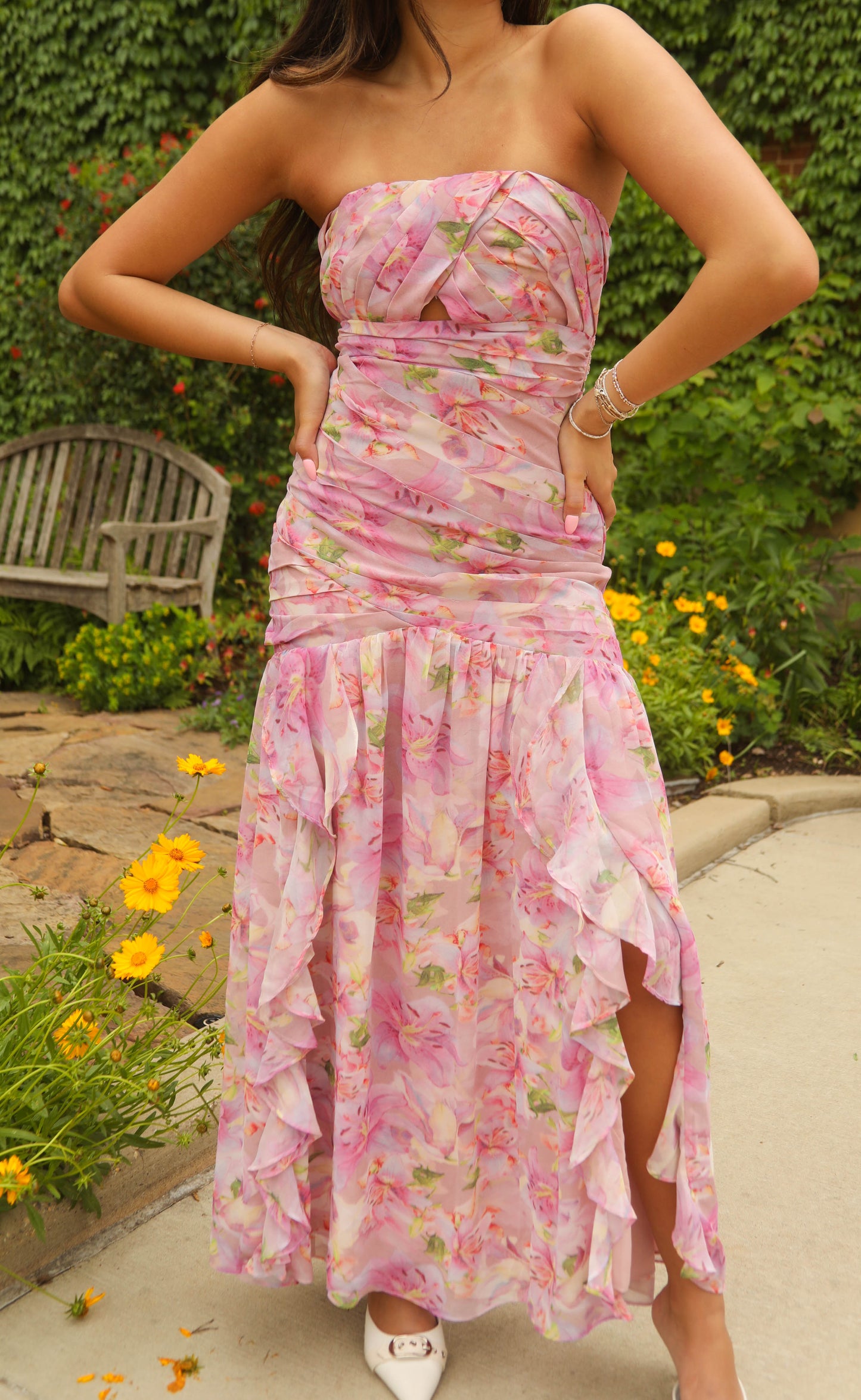 astr: estefany dress - pink floral