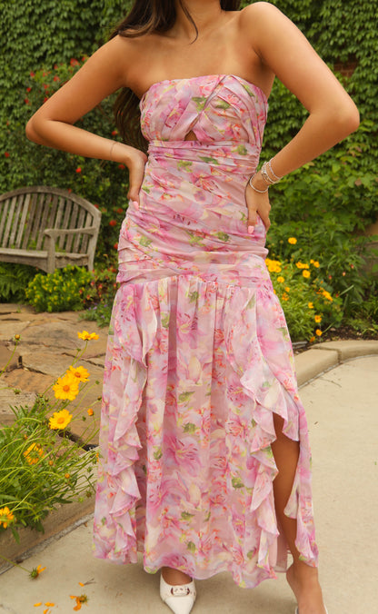 astr: estefany dress - pink floral
