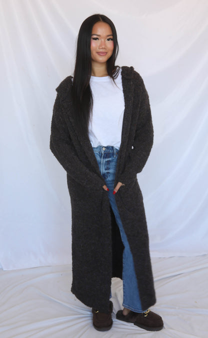 cozy up long cardigan