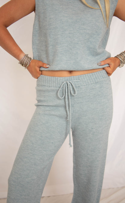 brightside knit set - blue