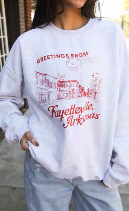 charlie southern: greetings from fayetteville sweatshirt