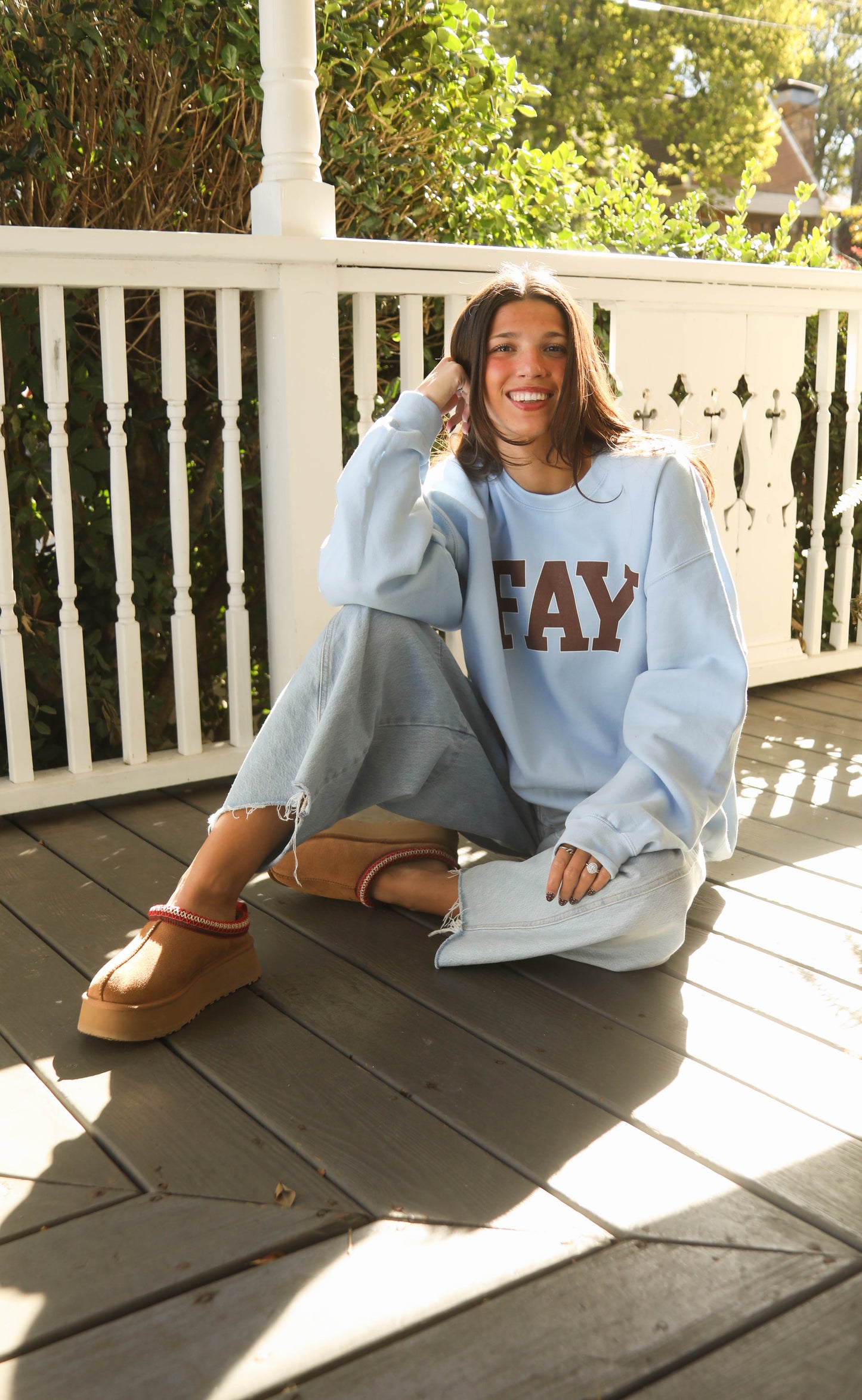 charlie southern: fay sweatshirt - blue