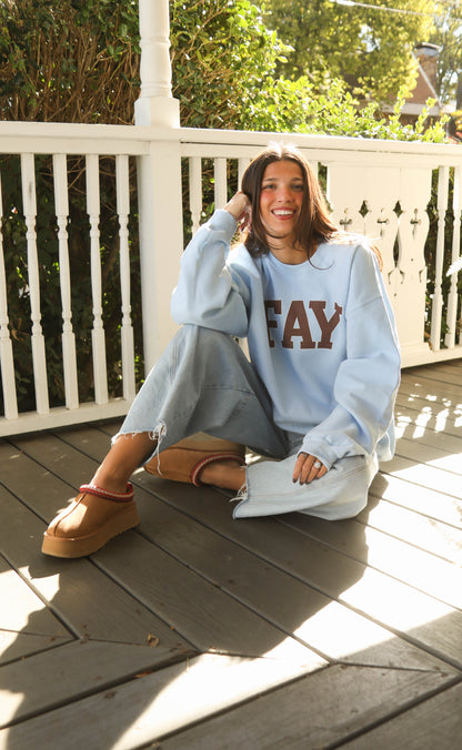 charlie southern: fay sweatshirt - blue