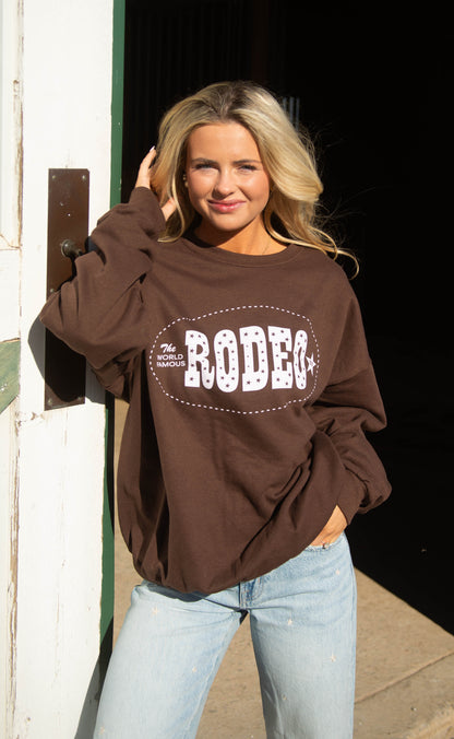 charlie southern: world famous rodeo sweatshirt