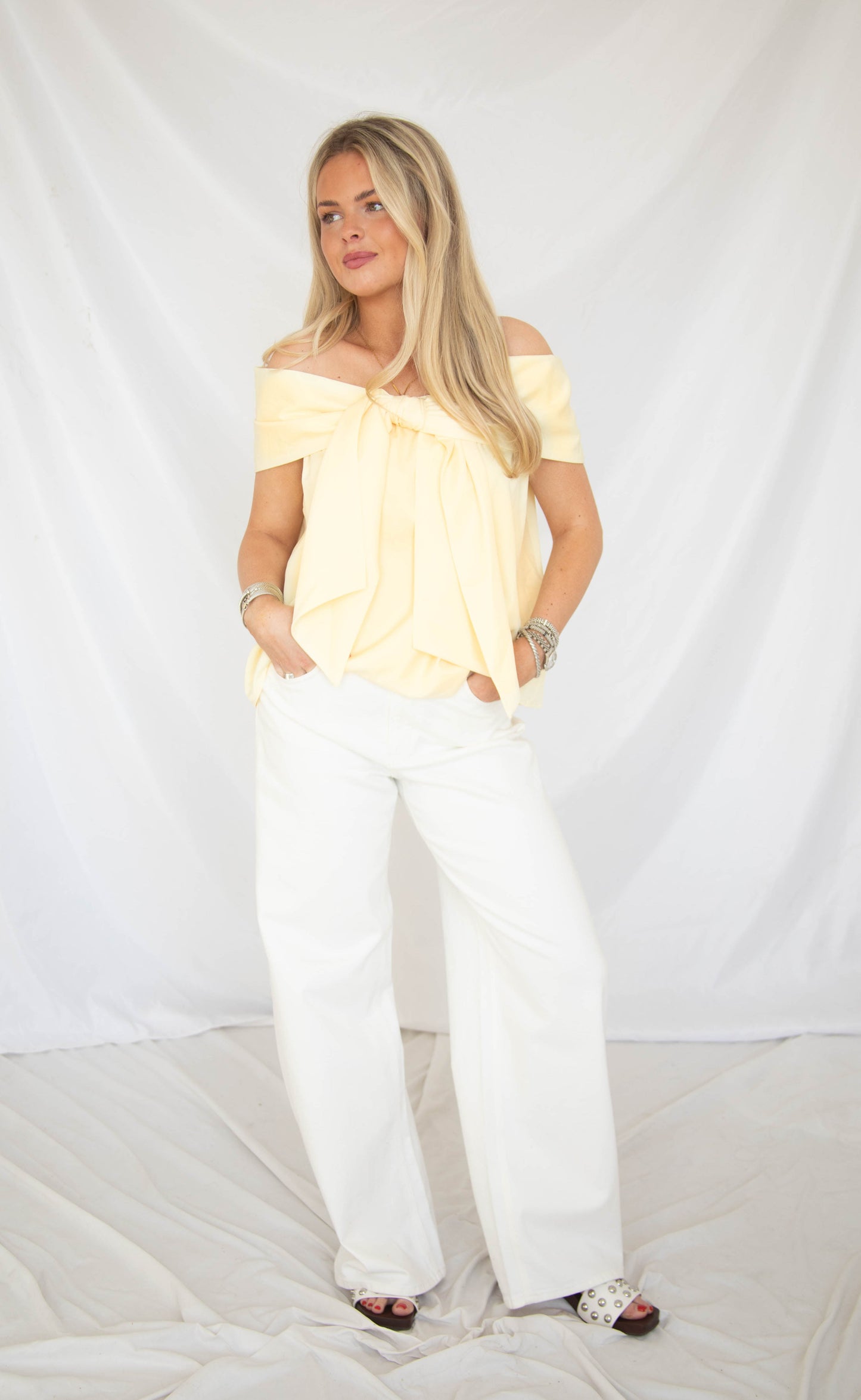 thrill me off the shoulder top