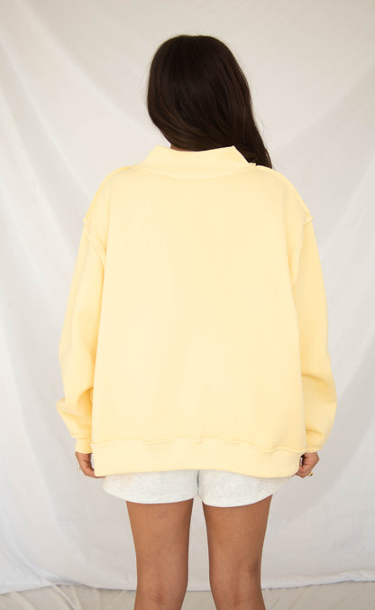 Jesus saves puff print mock neck sweatshirt
