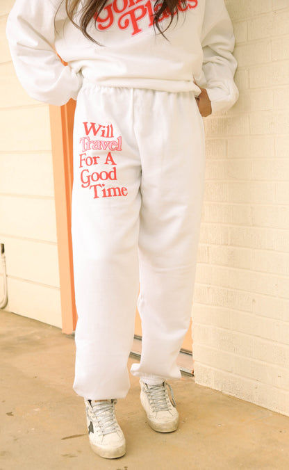 friday + saturday: going places sweatpants