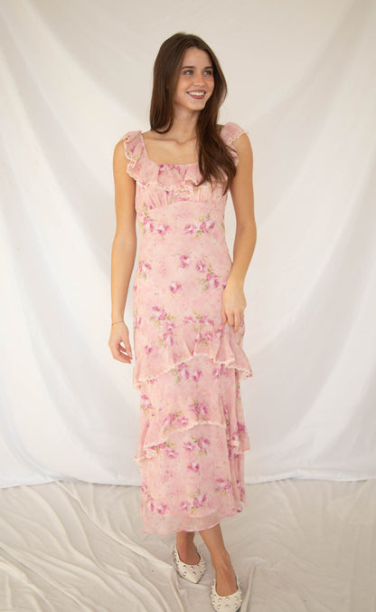 astr: laisha dress - pink floral