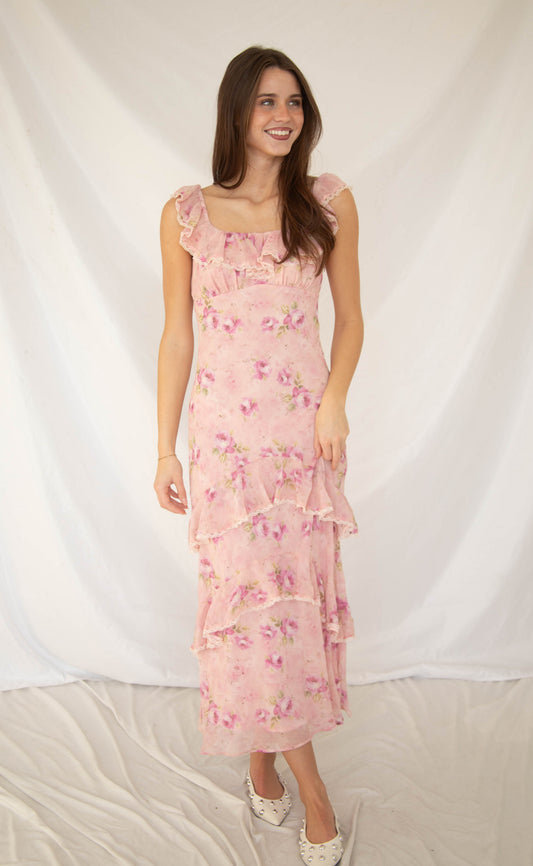 astr: laisha dress - pink floral