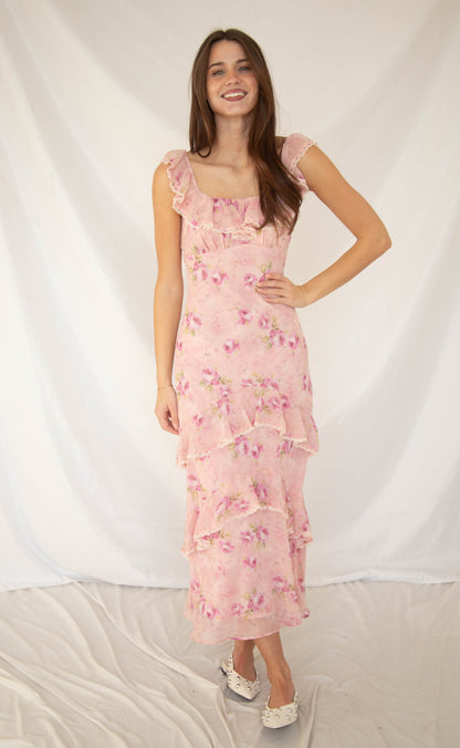 astr: laisha dress - pink floral